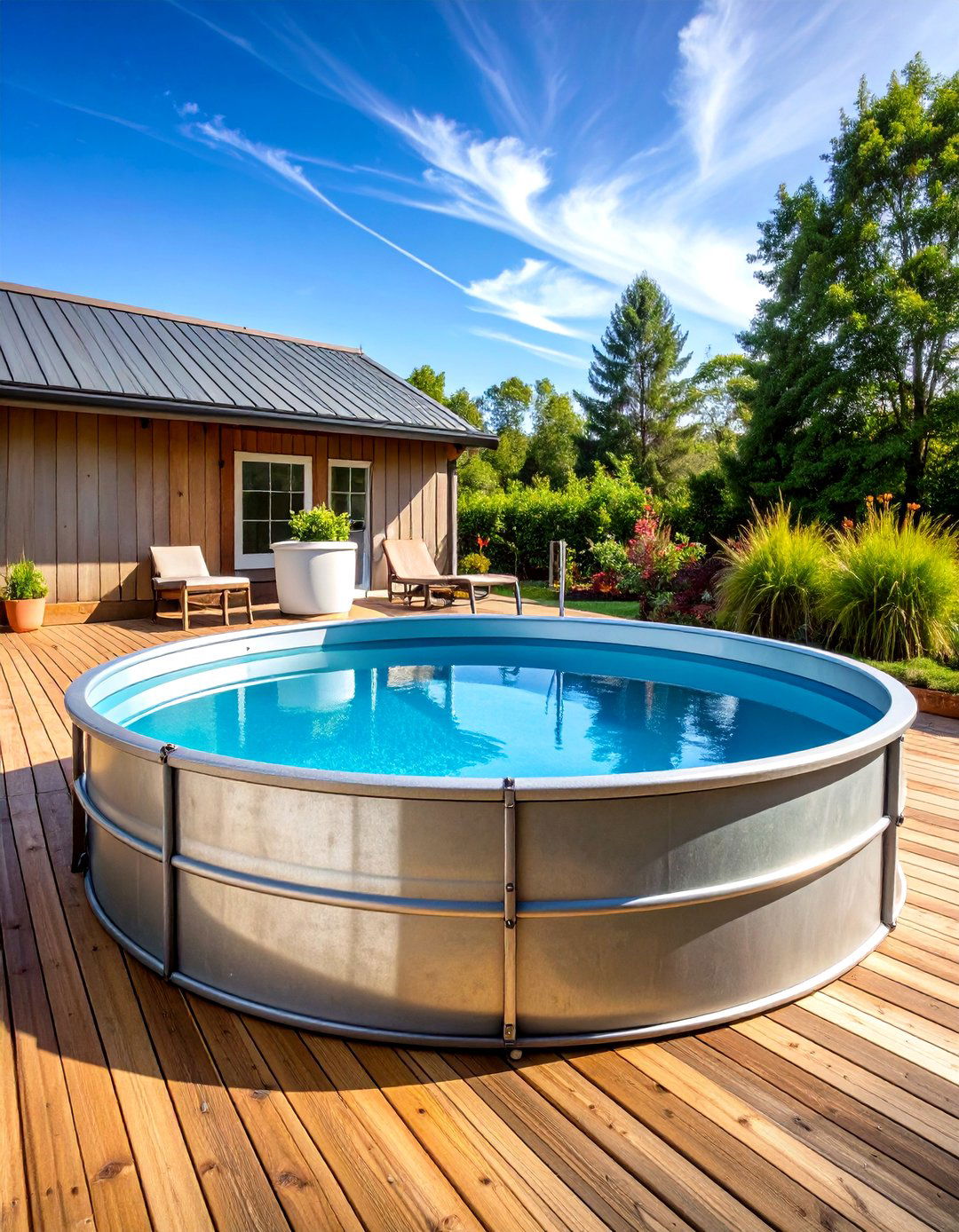 Above Ground Stock Tank Pool - 24 Small Pool Ideas