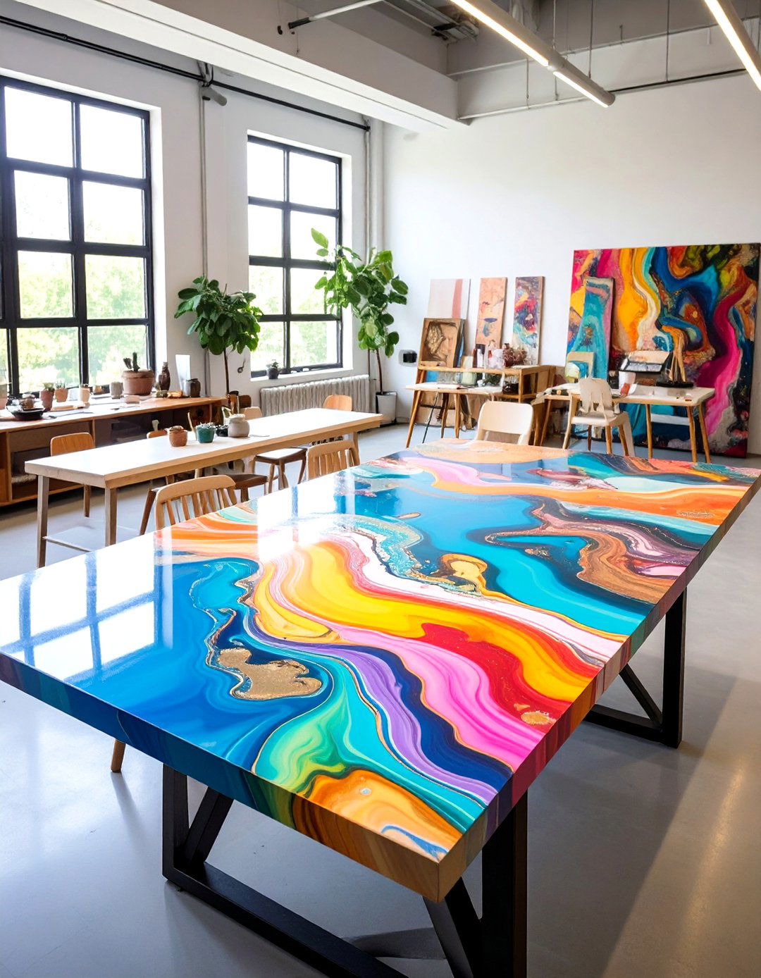 Abstract Art Epoxy Designs - 24 Epoxy Floor Designs