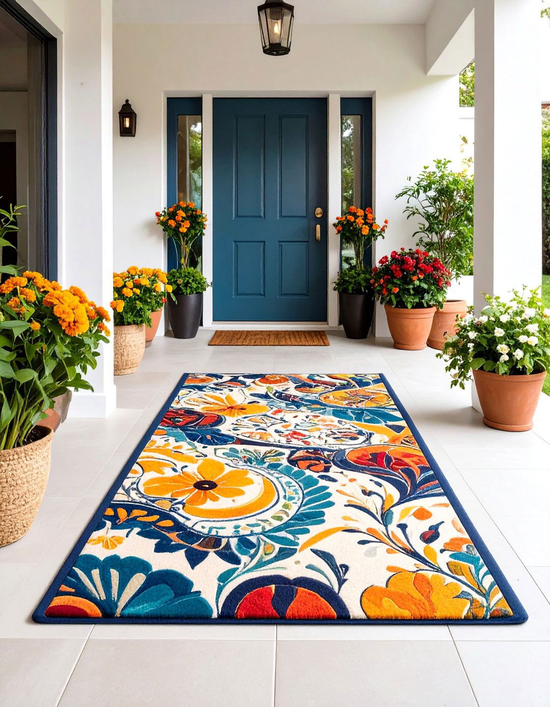 Abstract Artistic Patterns - 24 Front Door Mat Ideas