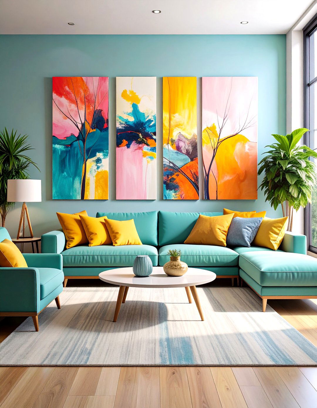 Abstract Contemporary Art Canvas Series - 24 Wall Decor Ideas