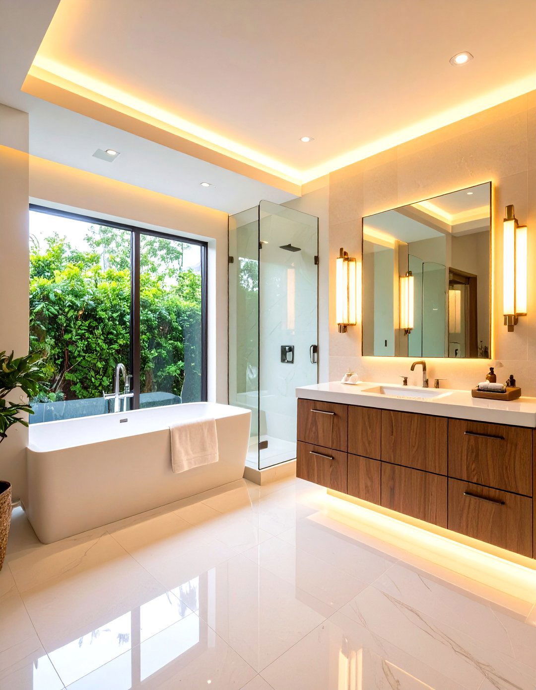 Accessible Bathroom with Enhanced Lighting Solutions - 24 Handicap Bathroom Ideas