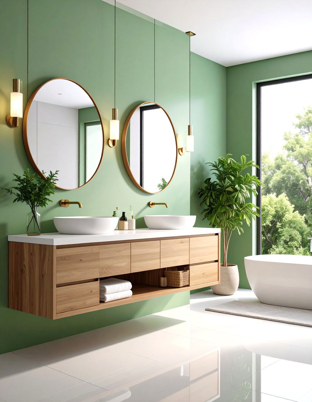 Accessible Vanity with Roll Under Design - 24 Handicap Bathroom Ideas