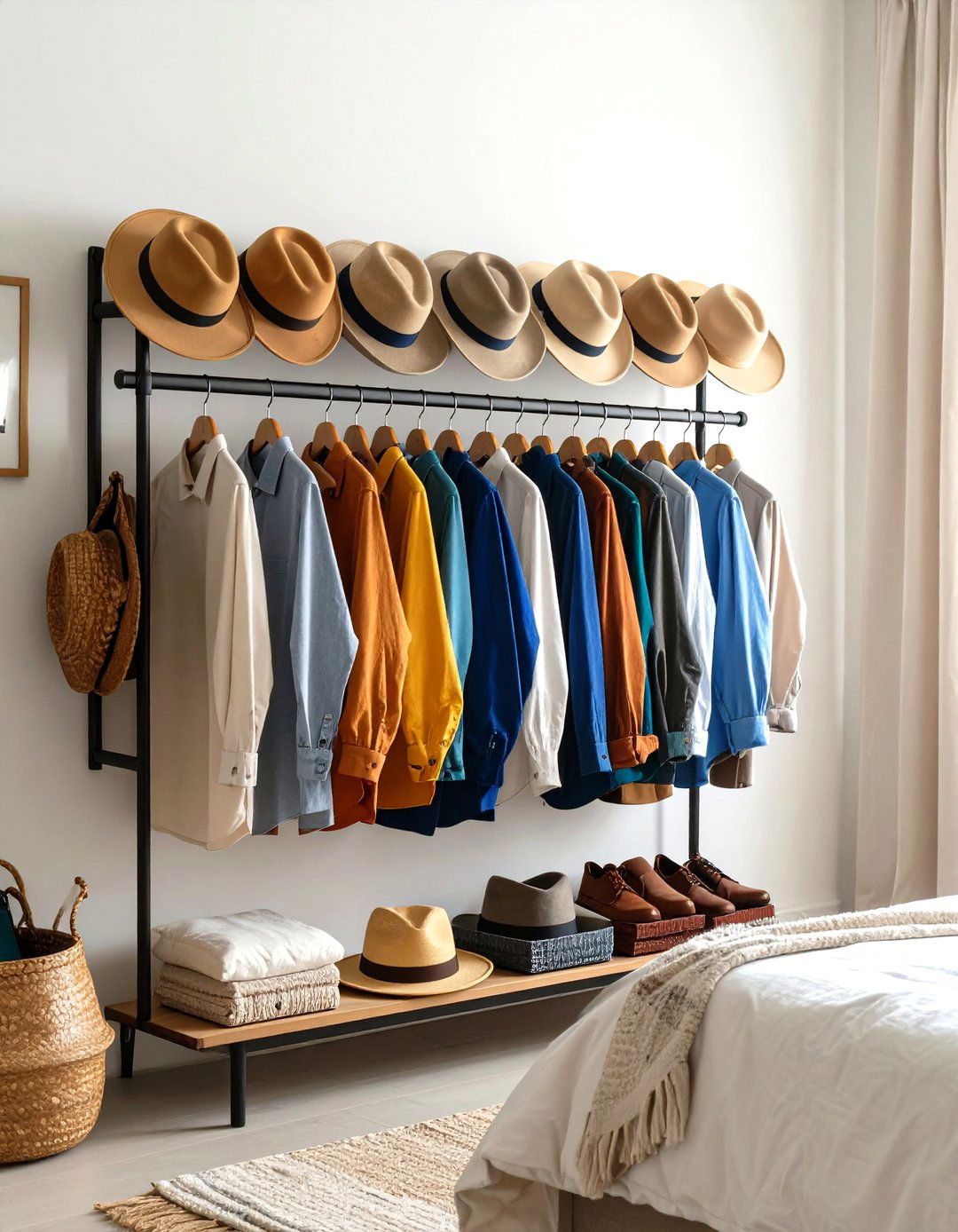 Accordion Wall Mounted Hat Hanger - 24 Hat Rack Ideas