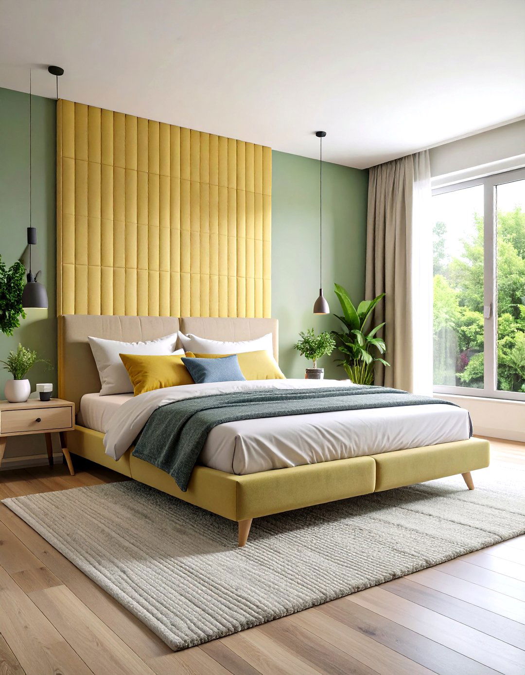 Acoustic Design Features - 24 luxury modern bedroom ideas