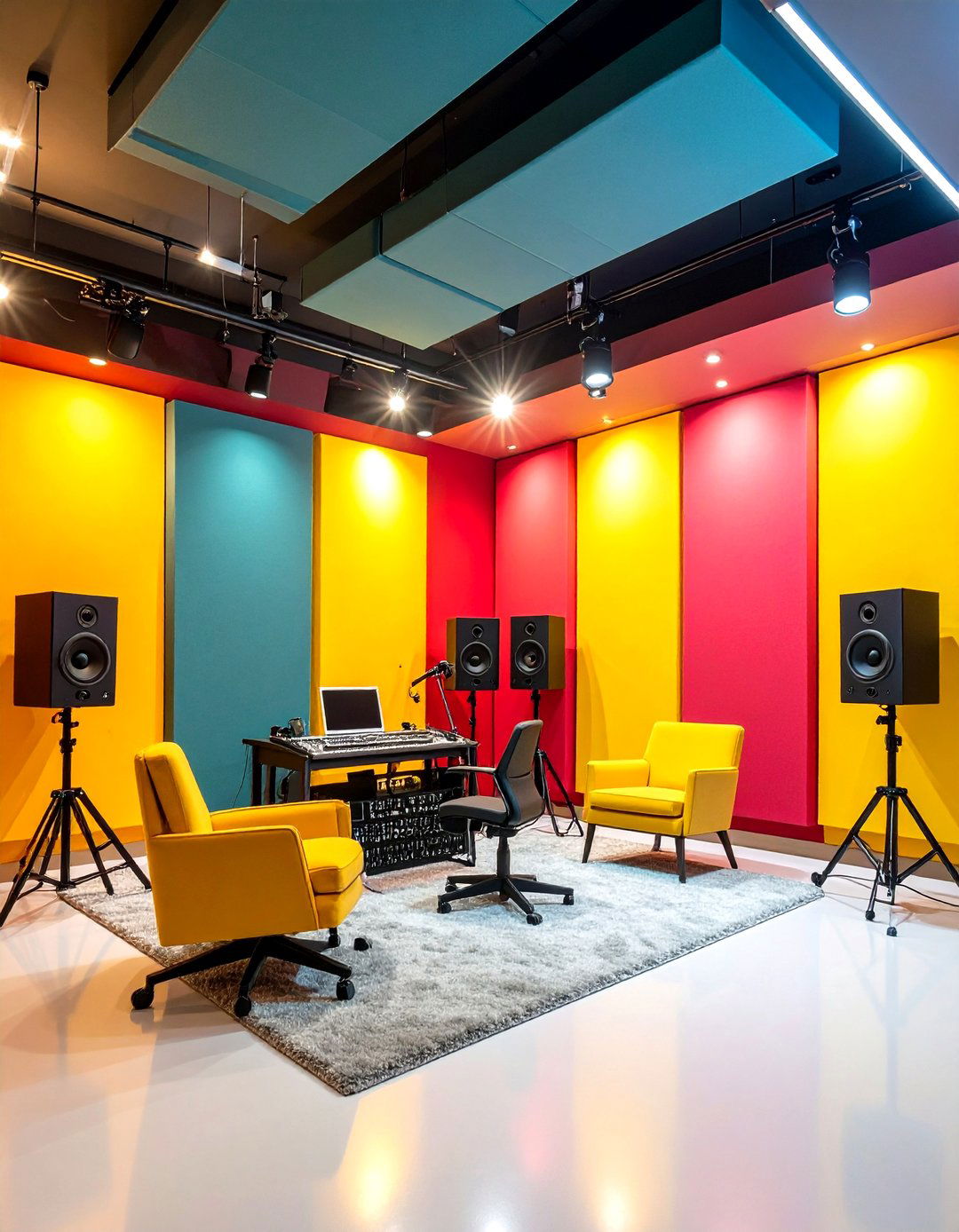 Acoustic Panel Absorption Studio - 24 Music Room Ideas