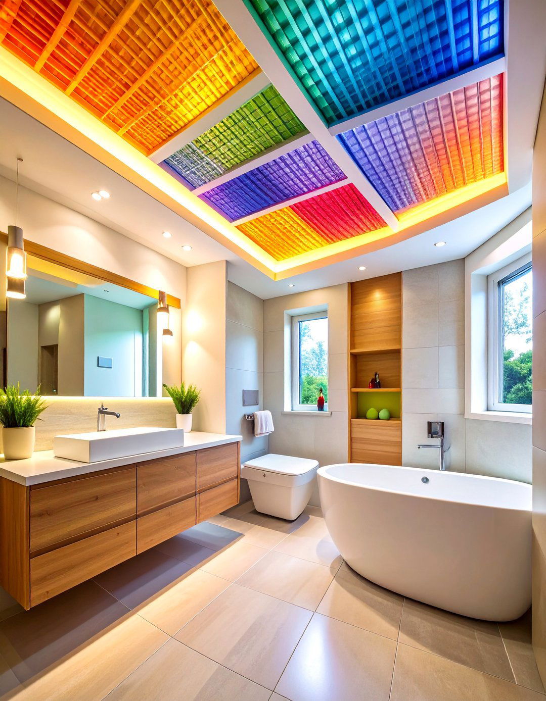 Acoustic Panels Sound Management - 24 Bathroom Ceiling Ideas