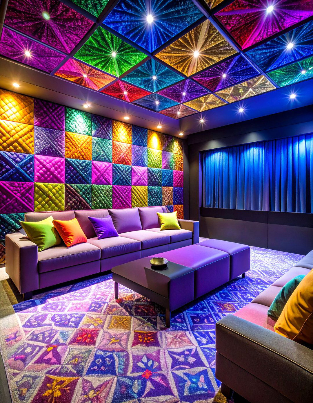 Acoustic Tile Upgrade - 24 Cheap Ceiling Ideas