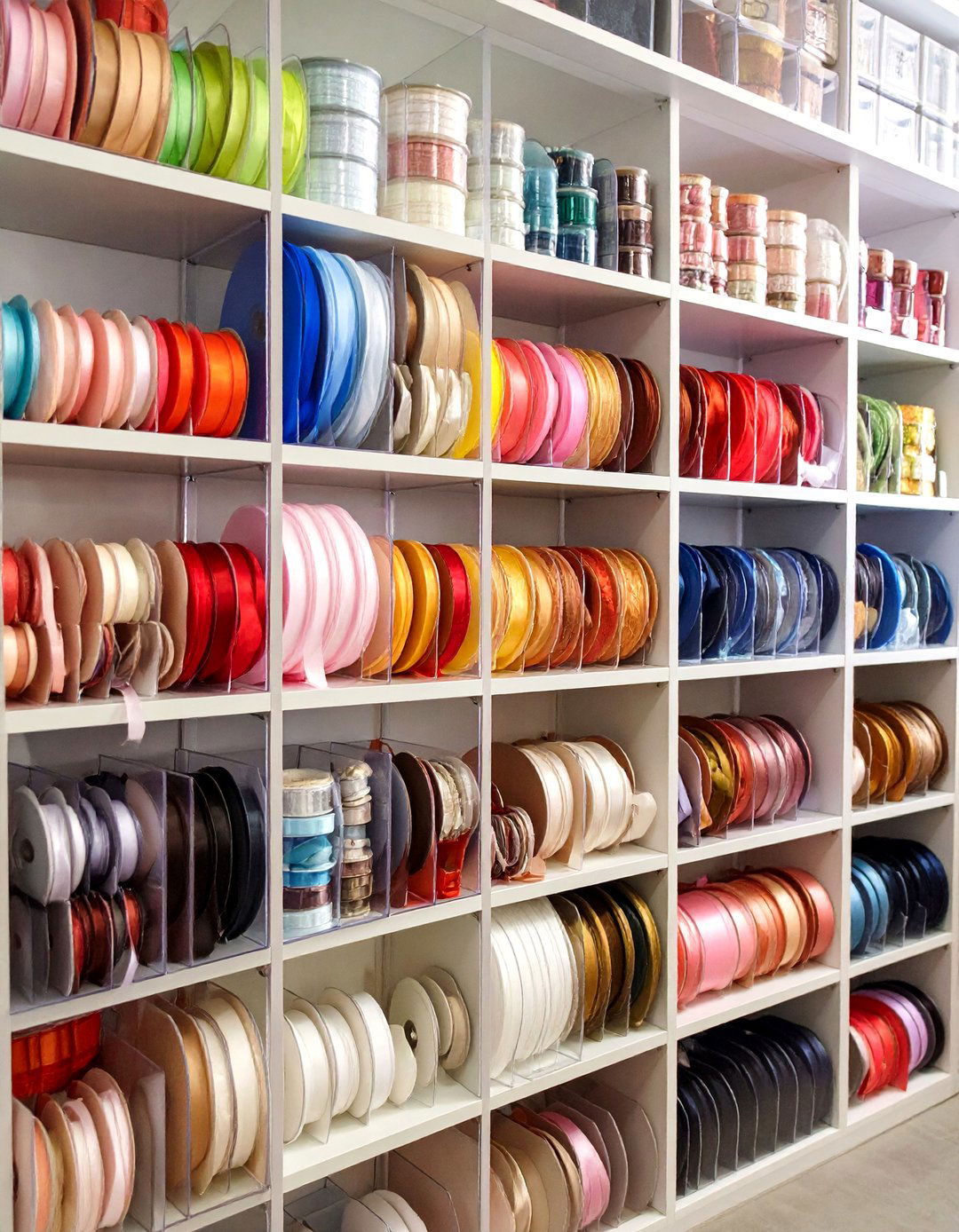 Acrylic Box Ribbon Display Storage - 24 Ribbon Storage Ideas