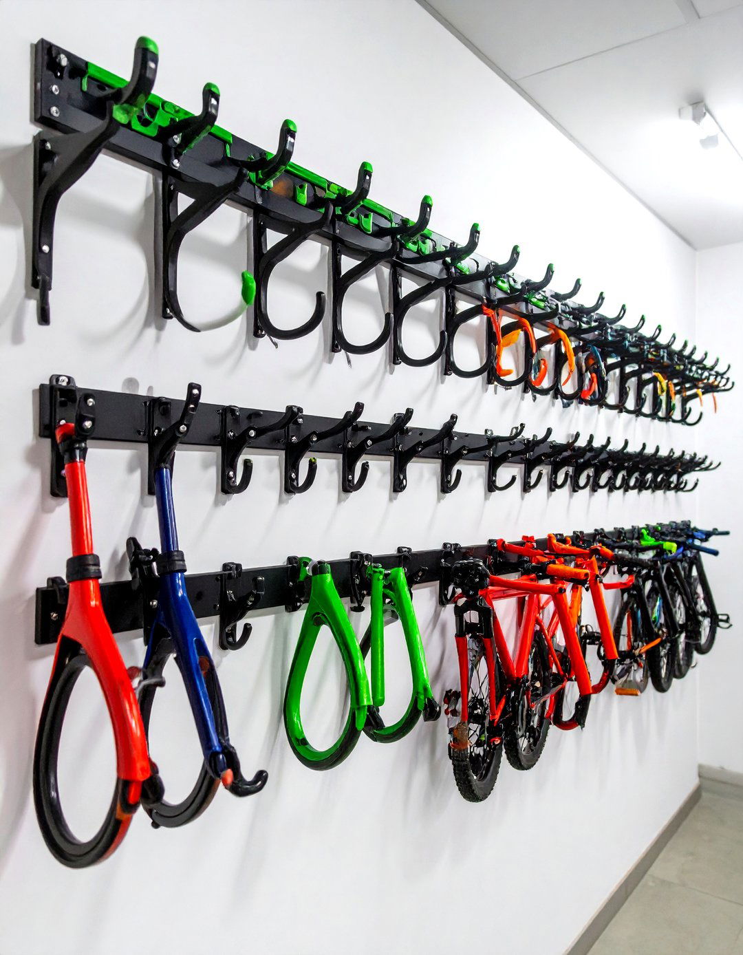 Adjustable Hook Arrays - 24 Garage Bike Storage Ideas