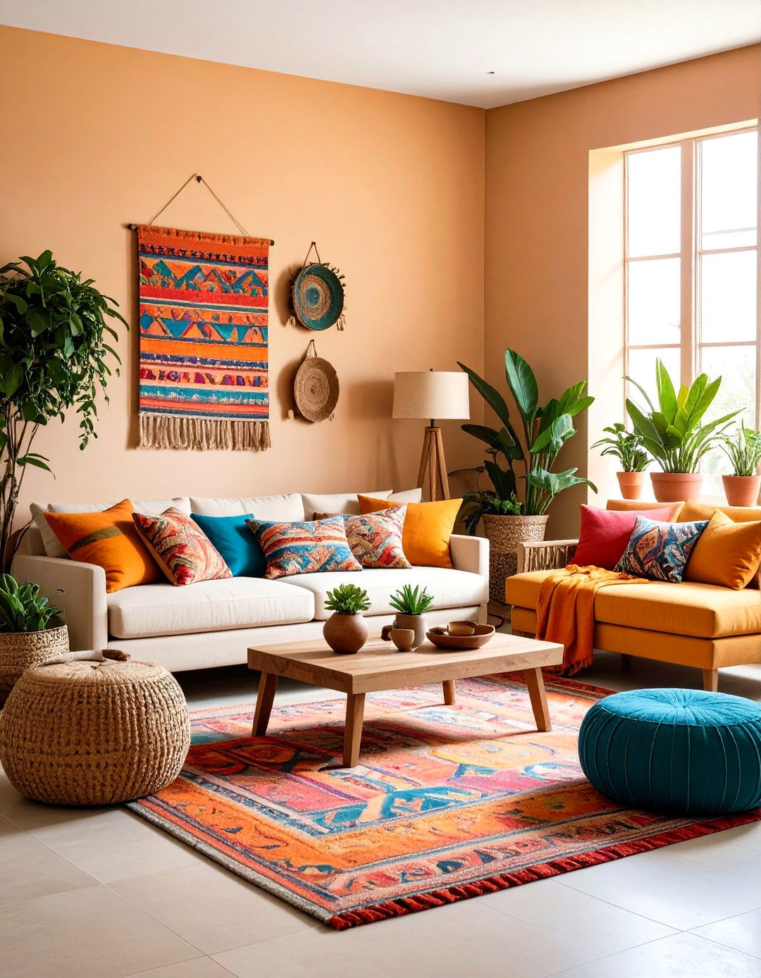 Adobe Cream Foundation Walls - 24 Mexican Interior Paint Colors