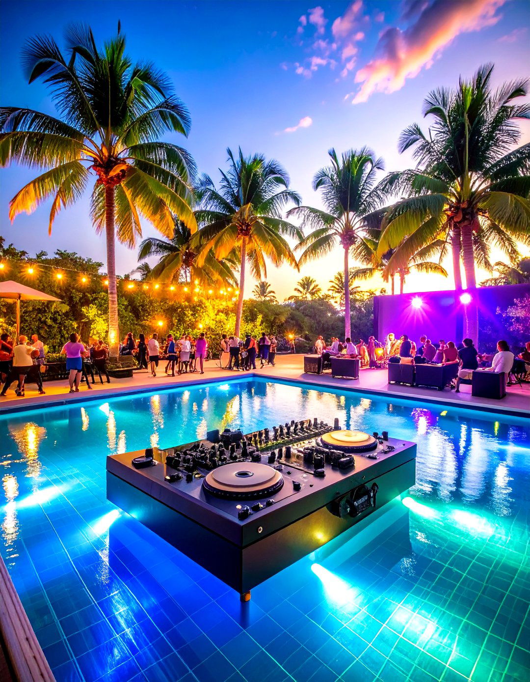 Adult DJ Dance Party Celebration - 24 Pool Party Ideas