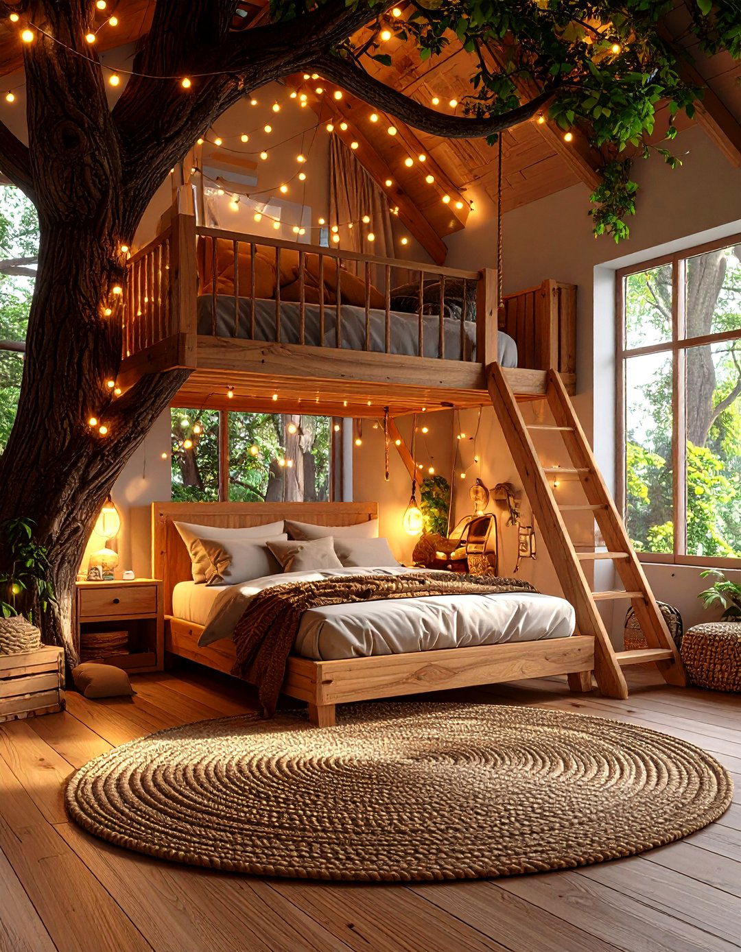 Adventure Treehouse Bedroom Design - 24 Kids Room Ideas