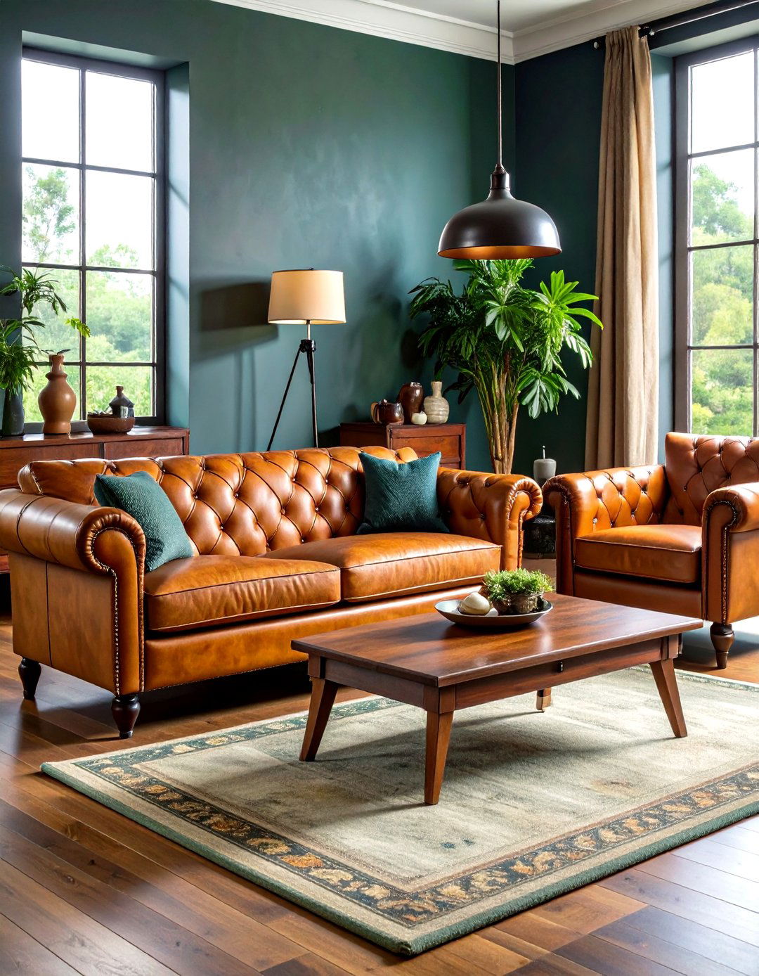Aged Leather Furniture - 24 Wabi Sabi Interior Design Ideas
