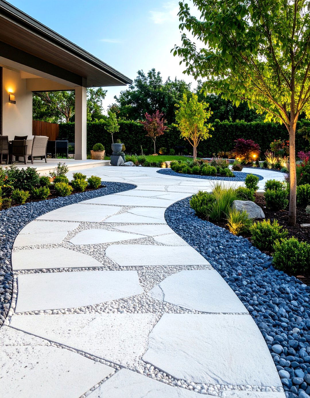 Aggregate Concrete Texture Surfaces - 24 Mid-century Modern Patio Ideas