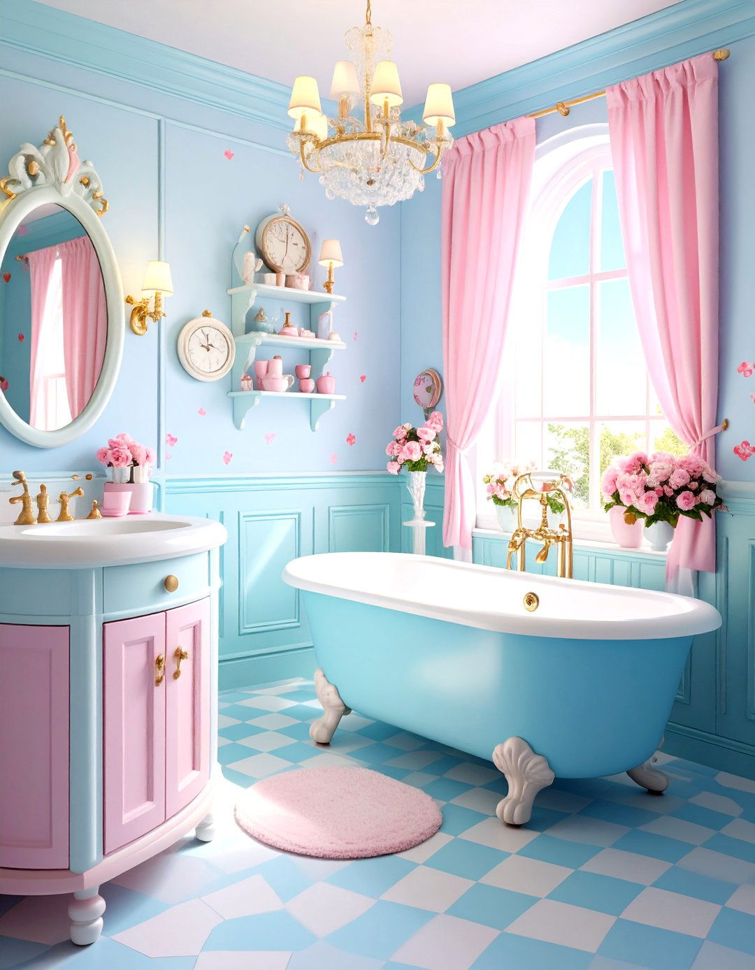 Alice in Wonderland Mad Tea Party - 24 Disney Bathroom Ideas