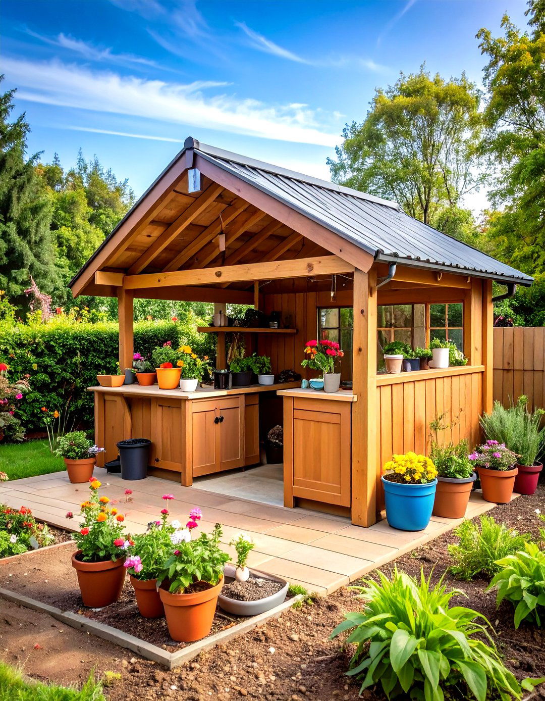 All Weather Covered Kitchen - 24 Mud Kitchen Ideas for Kids