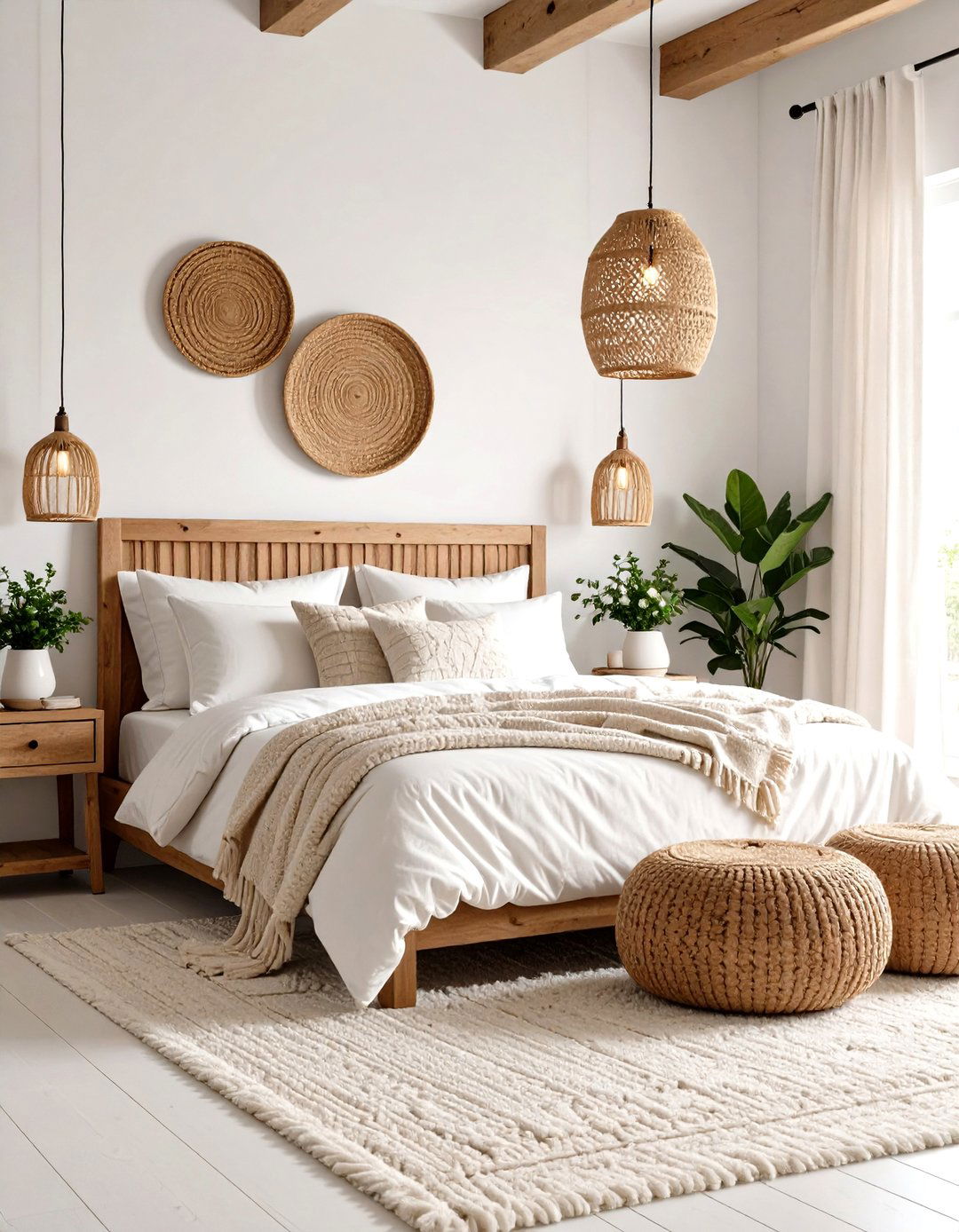All White Textural Bedroom - 24 Neutral Bedroom Ideas