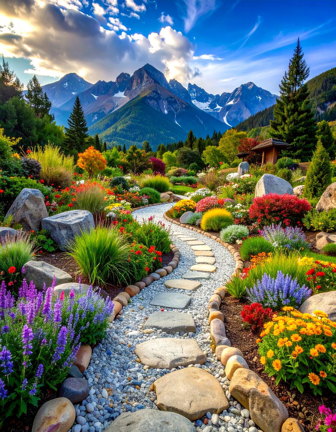 Alpine Rock Garden - 24 Gravel Garden Ideas