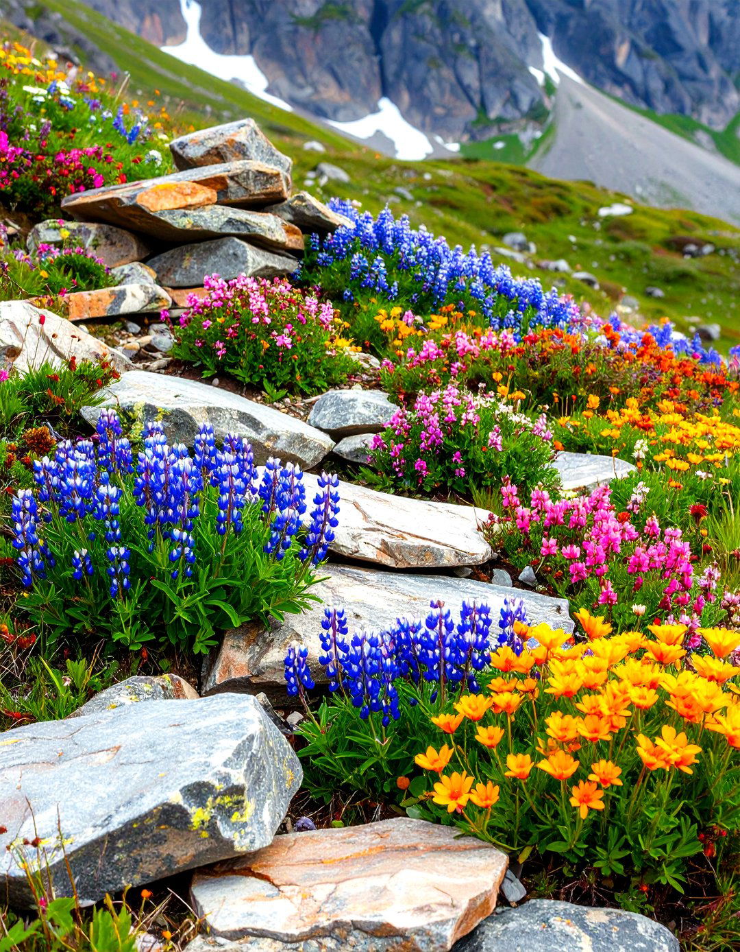 Alpine Stone Garden Landscape - 24 Stone Garden Ideas