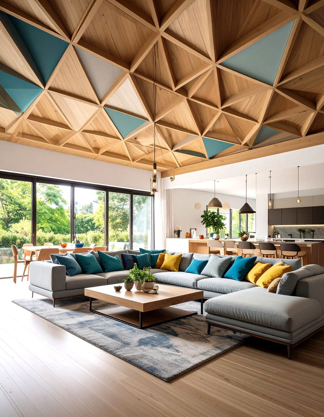 Alternative Geometric Coffered Ceiling Patterns - 24 Coffered Ceiling Ideas