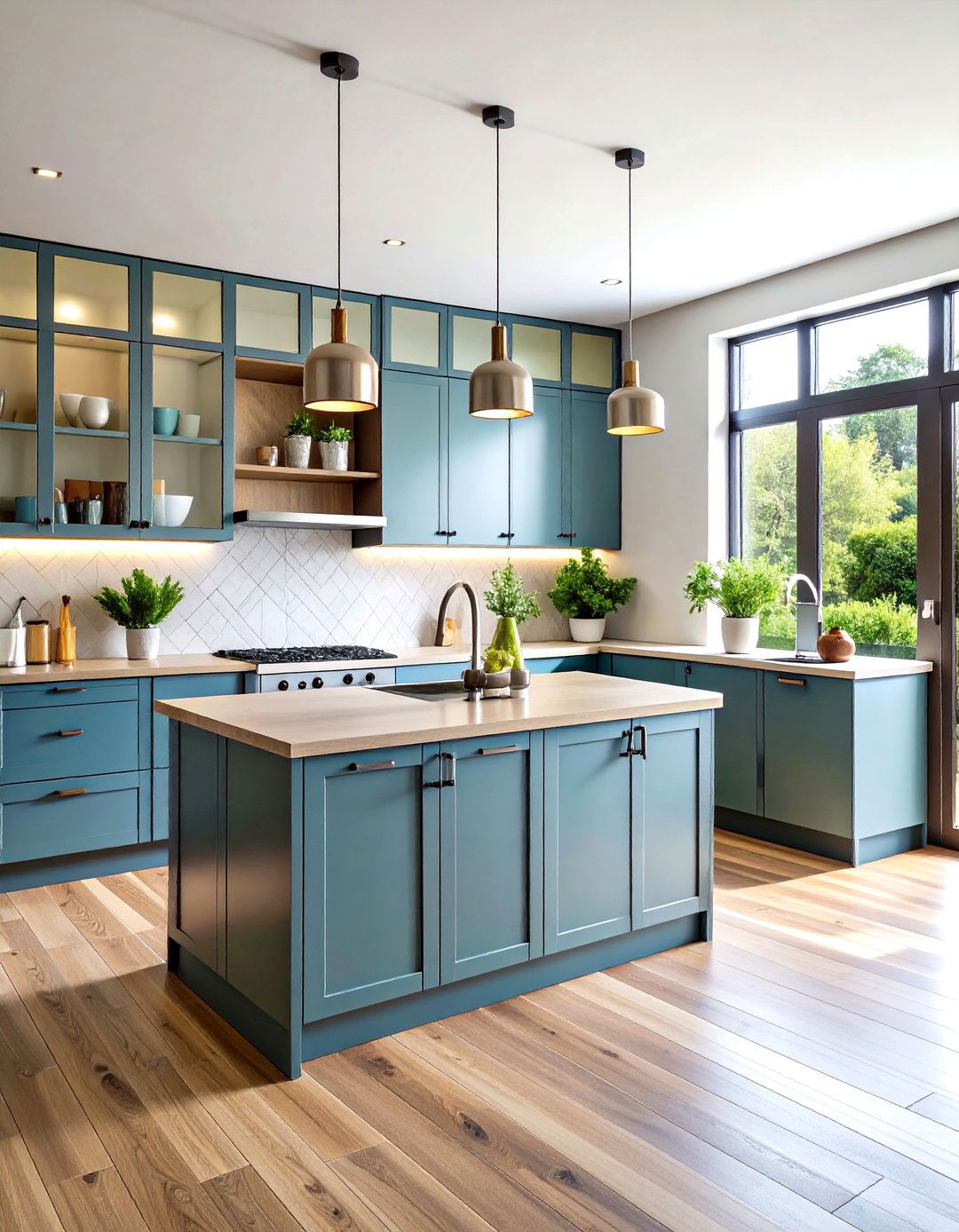 Aluminum Frame Glass Kitchen Doors - 24 Kitchen Door Design Ideas