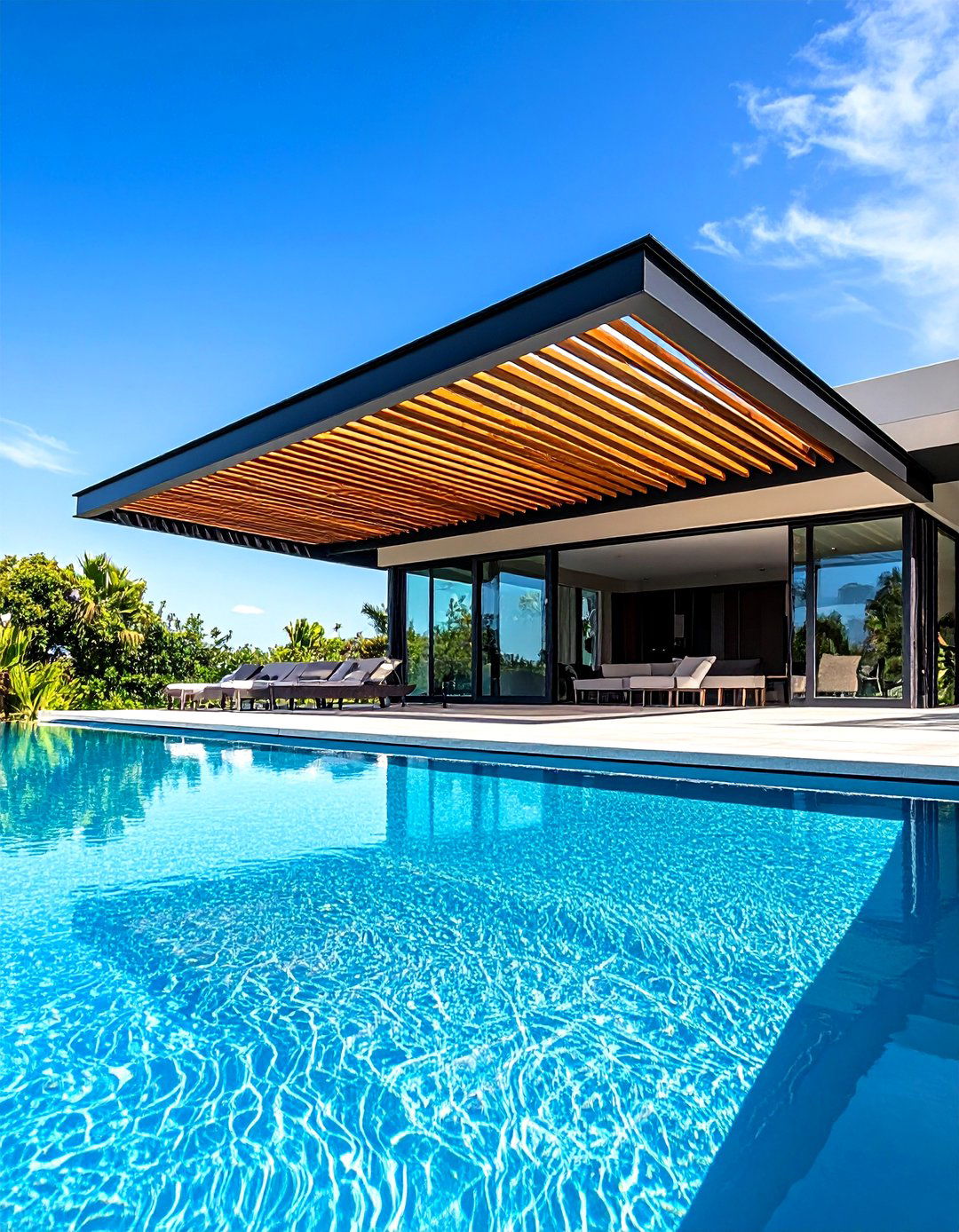 Aluminum Louvered Roofs - 24 Pool Shade Ideas