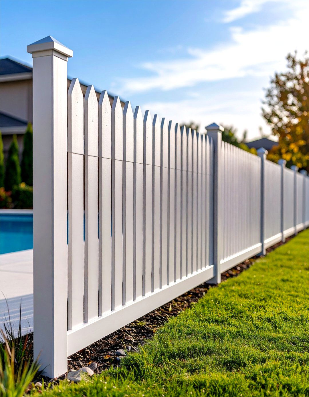 Aluminum Picket Pool Fence - 24 Backyard Fence Ideas