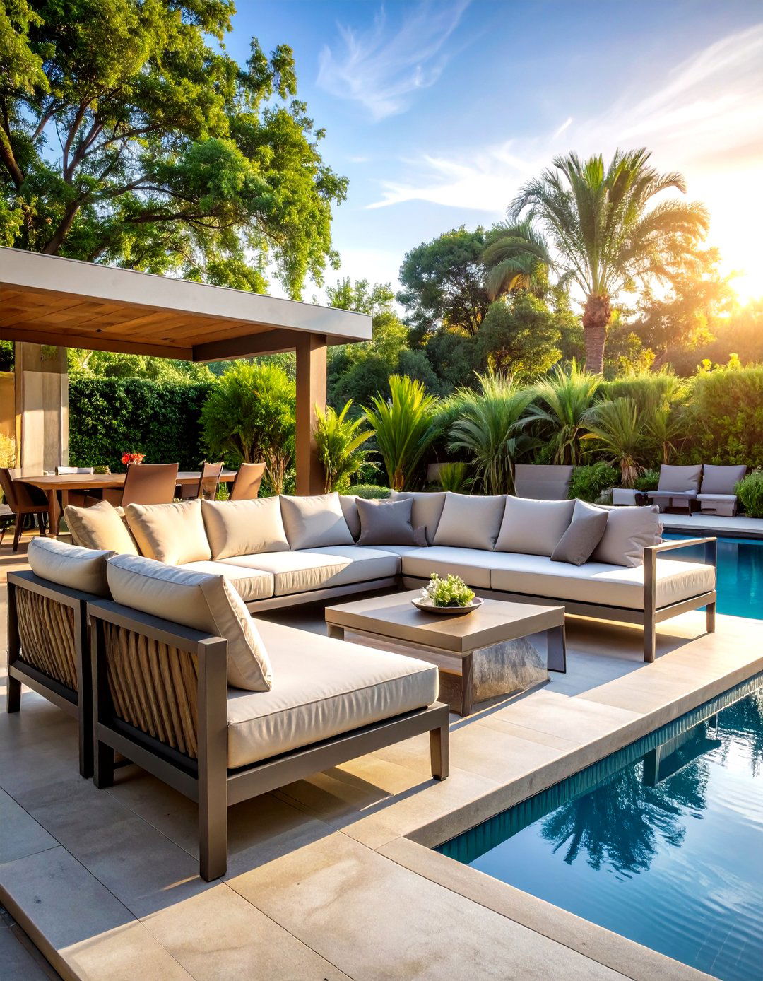 Aluminum Sectional Lounge Sets - 24 Pool Furniture Ideas