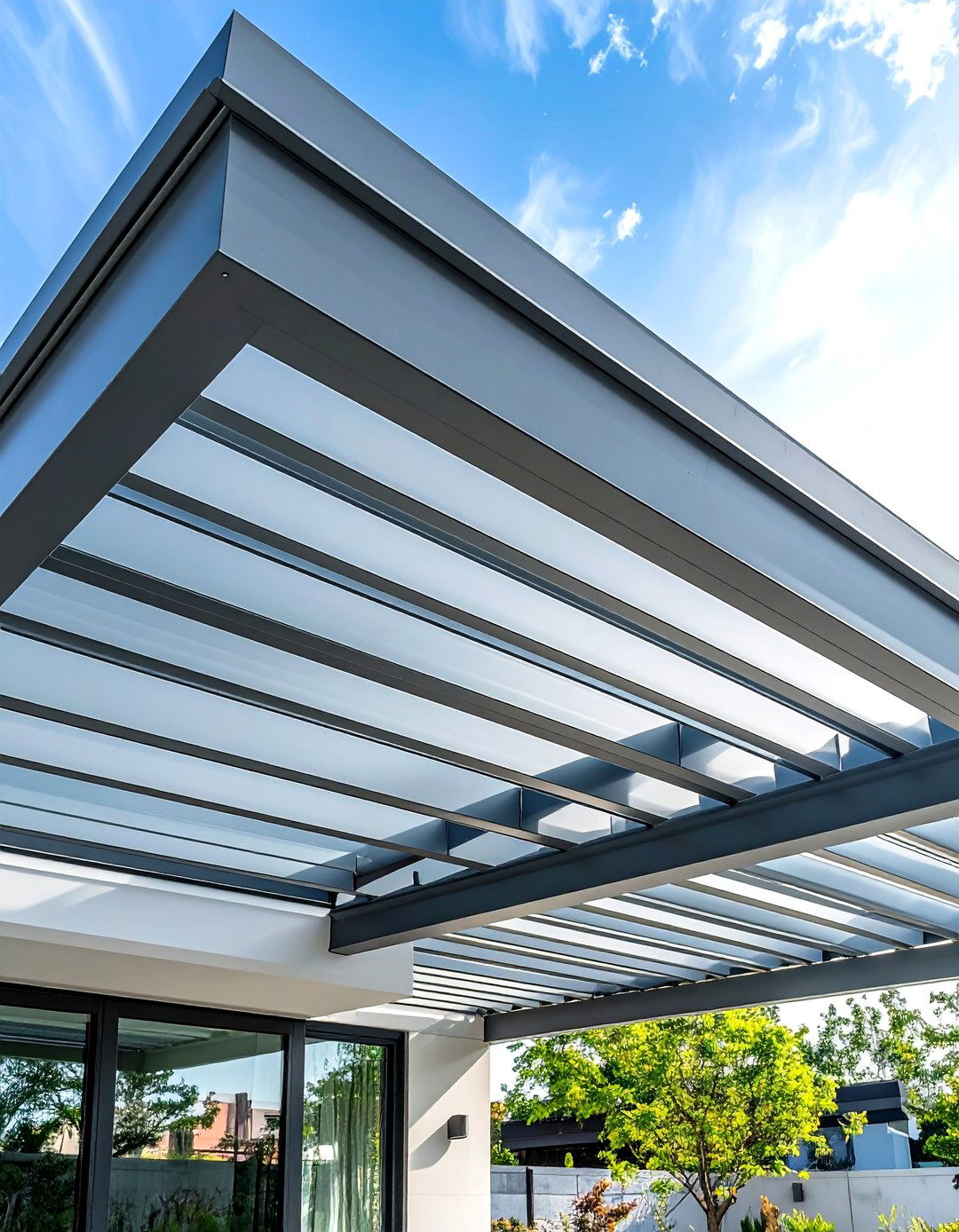 Aluminum Slat Modern Ceiling System - 24 patio ceiling ideas