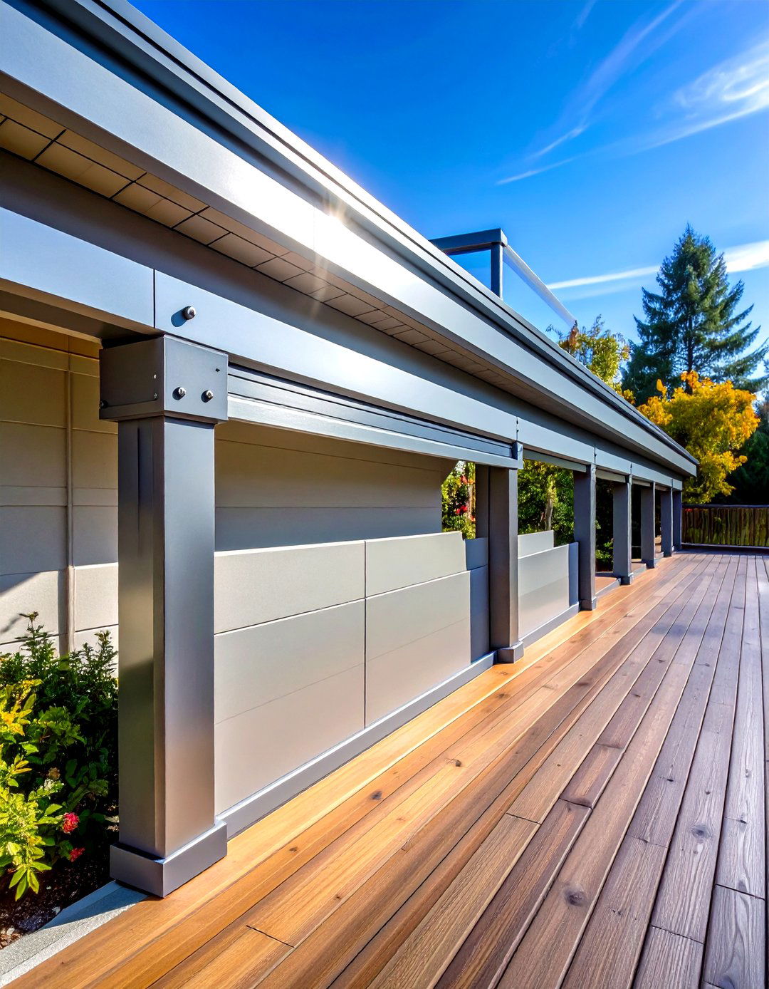 Aluminum Wrap Fascia with Maintenance Free Finish - 24 Deck Fascia Ideas