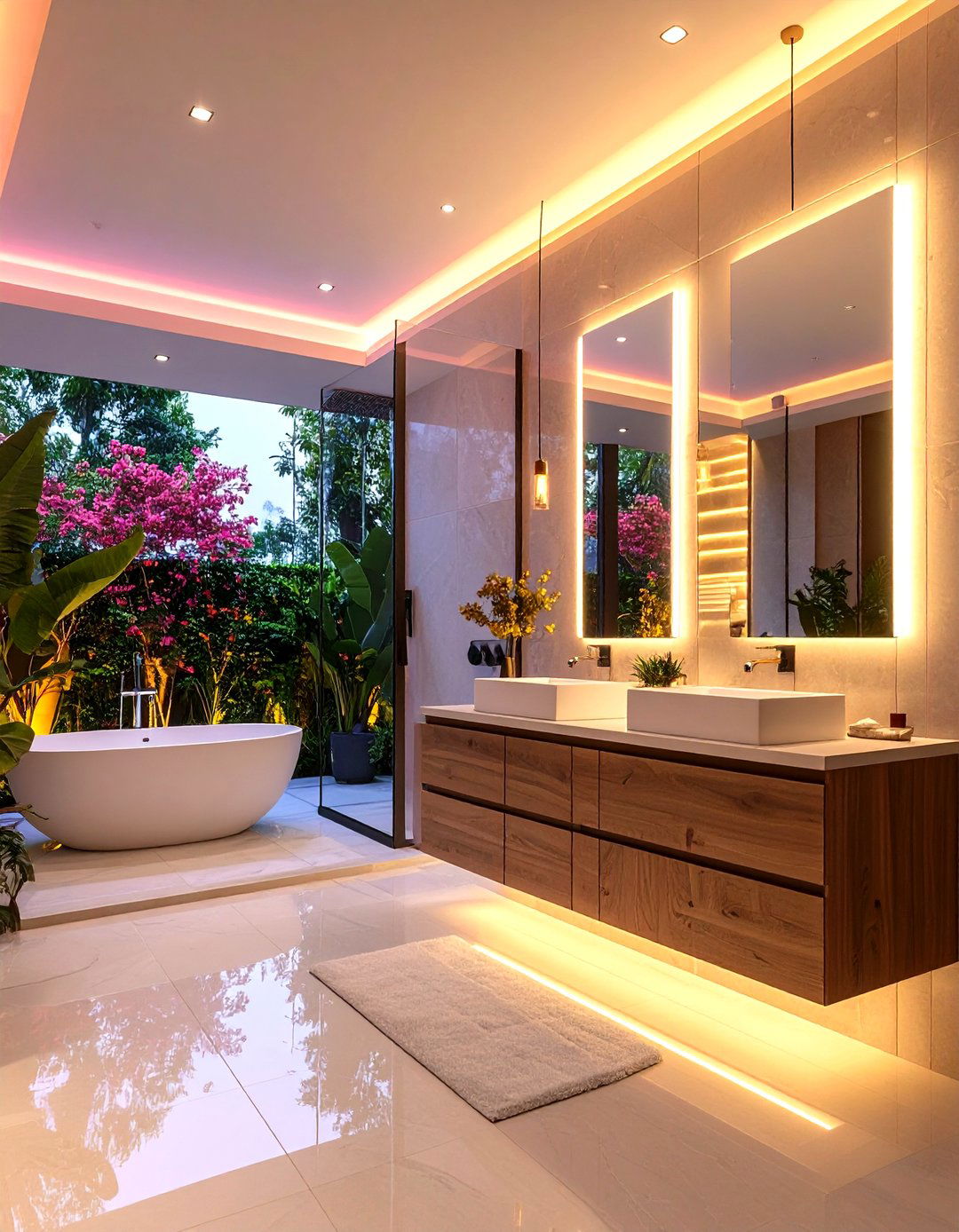 Ambient Lighting Sanctuary - 24 luxury bathroom ideas