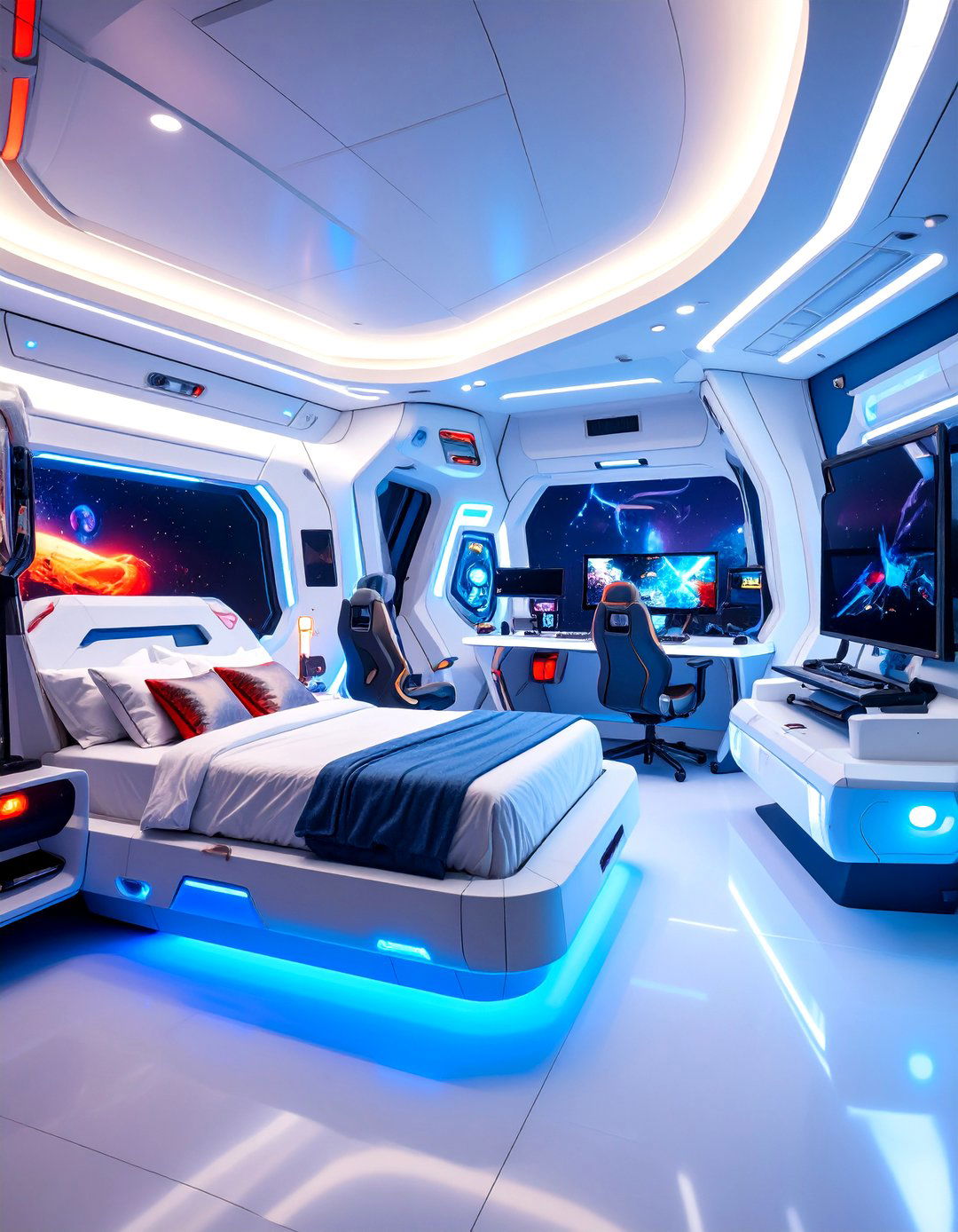 Among Us Space Theme Gaming Room