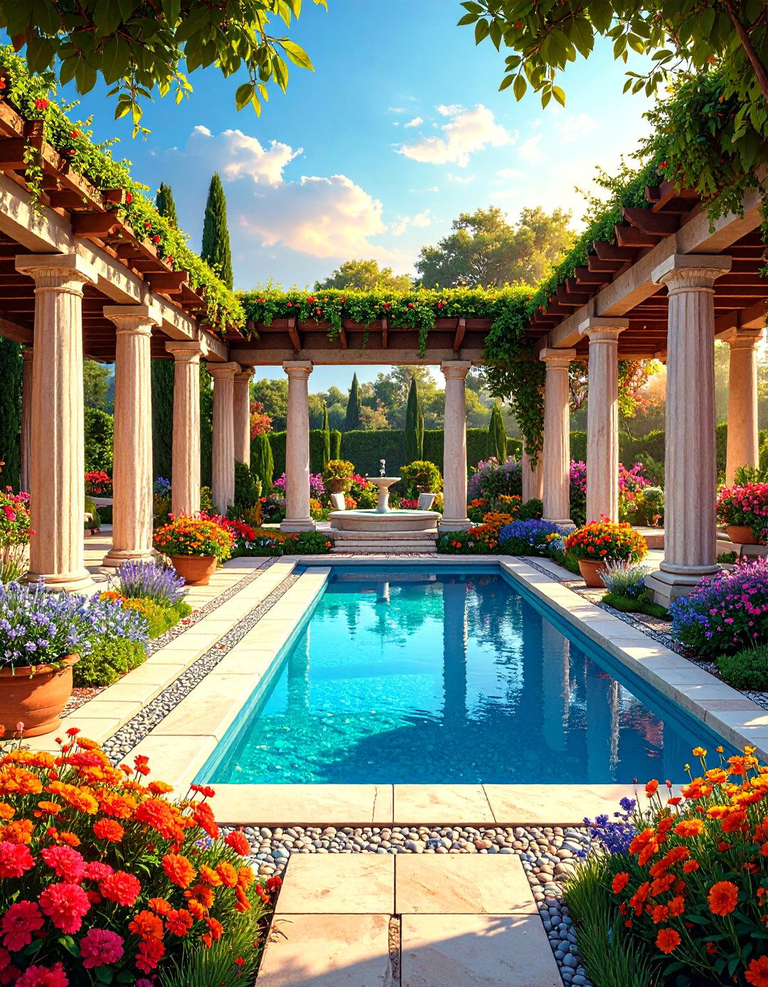 Ancient Peristyle Garden Revival - 24 Greek Garden Ideas