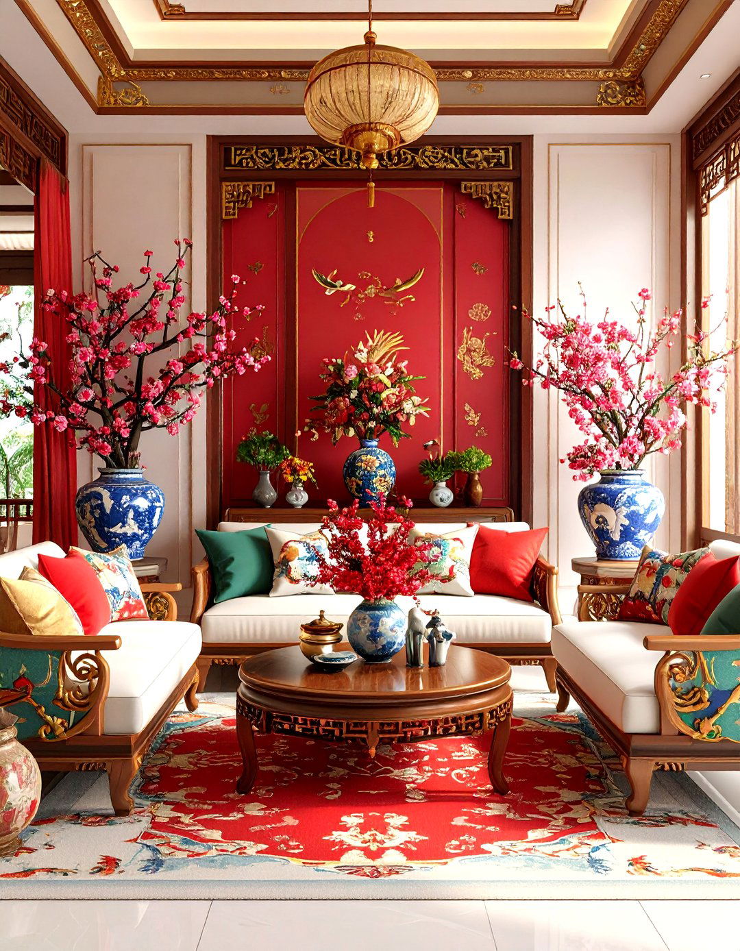 Animal Motif Chinoiserie Living Room - 24 Chinoiserie Living Room Ideas