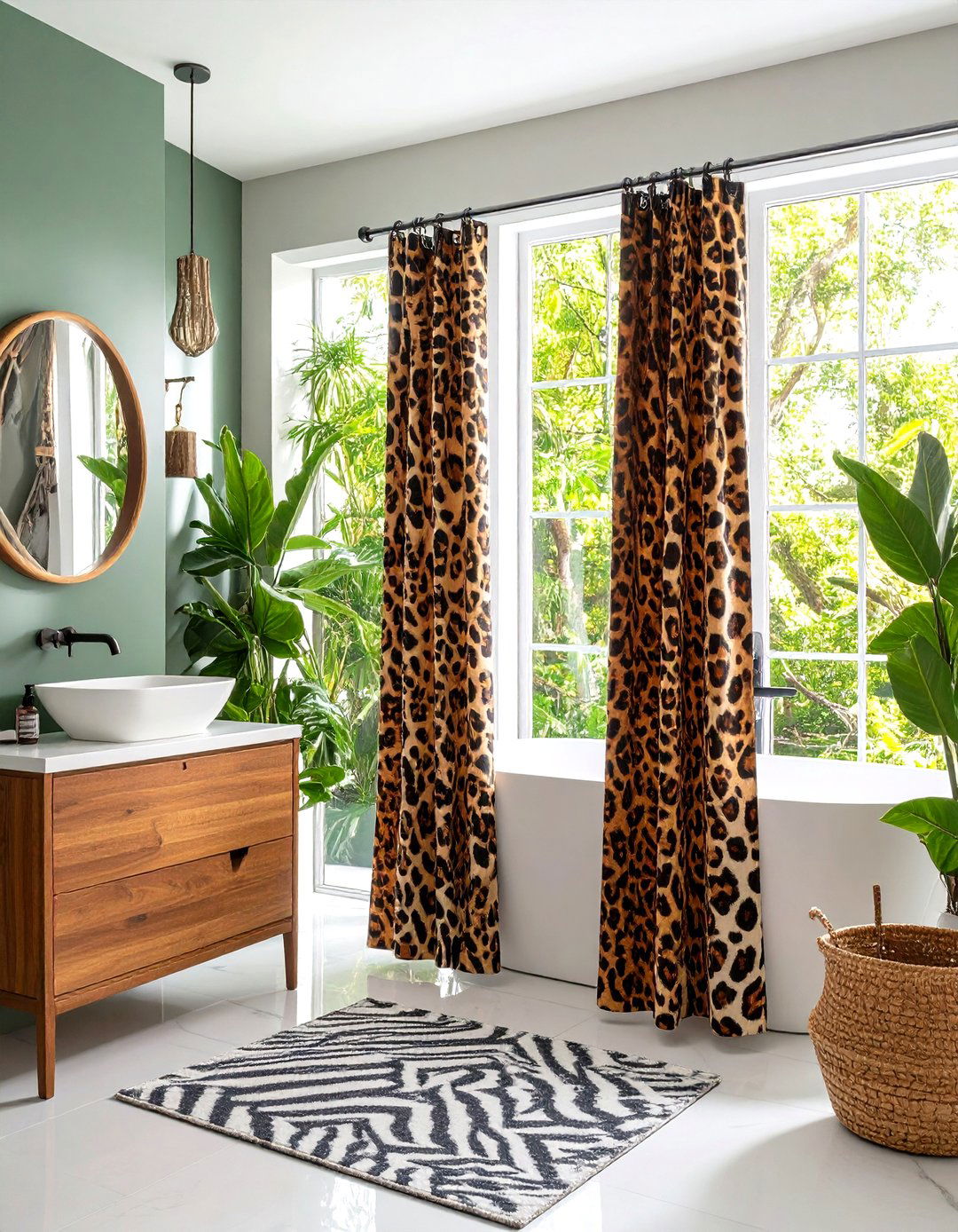 Animal Print Shower Curtains - 24 Shower Curtain Ideas