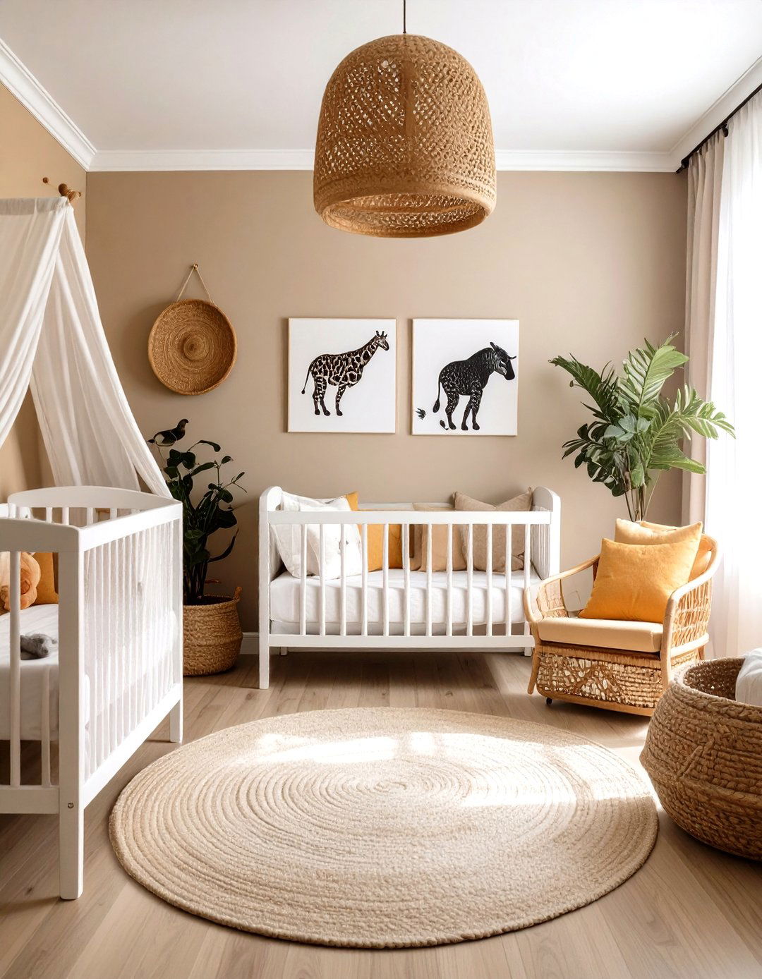 Animal Safari Black White Nursery - 24 Black and White Nursery Ideas