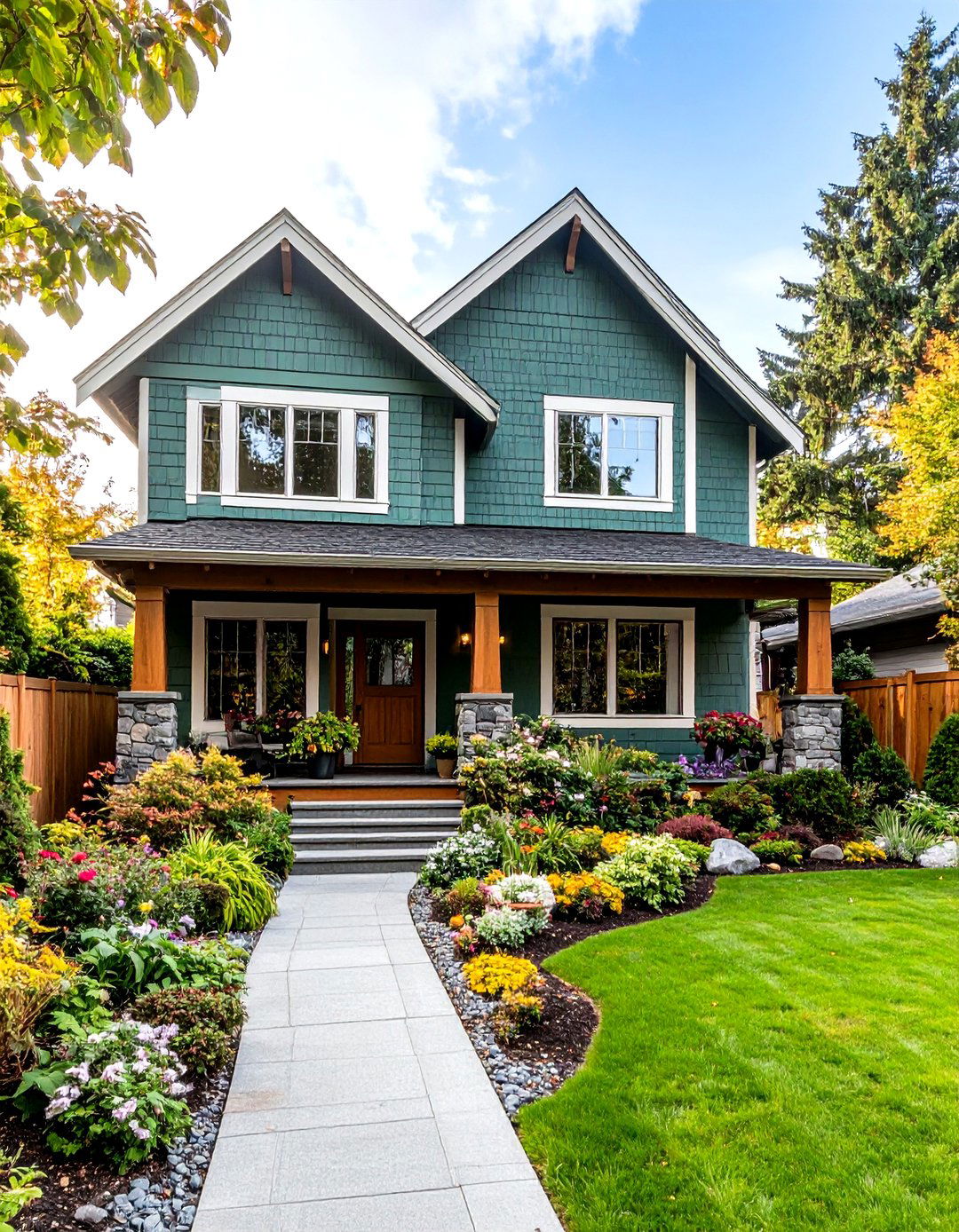 Anonymous Green Undertone Neutral Complex - 24 Dark Green Exterior Paint Color Schemes