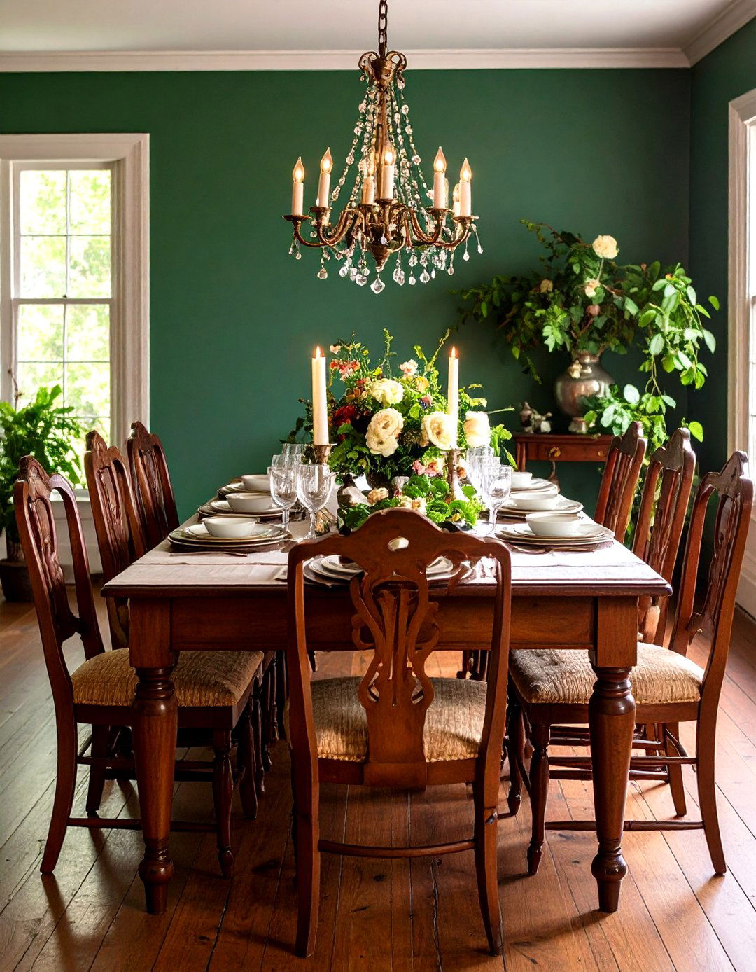 Antique American Colonial Dining Room with Historic Character - 24 Vintage Dining Room Ideas