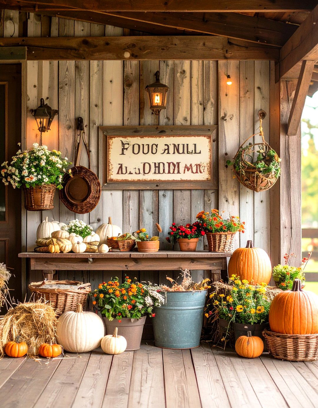 Antique Farm Sign Collections - 24 Rustic Porch Ideas