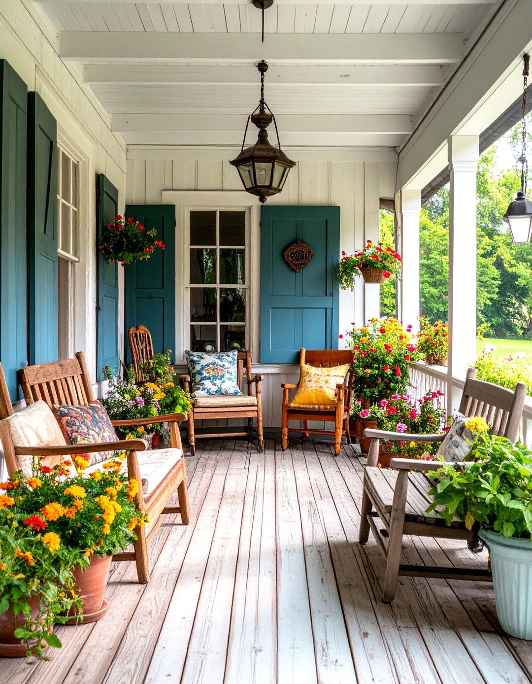Antique Farmhouse Porch - 24 Farmhouse Porch Ideas