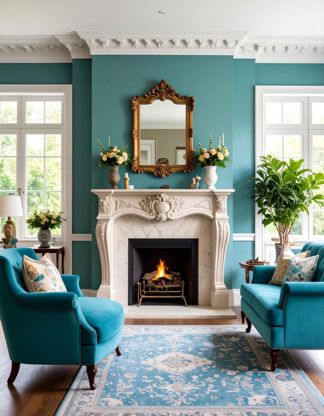 Antique French Fireplace with Original Patina - 24 French Country Fireplace Ideas