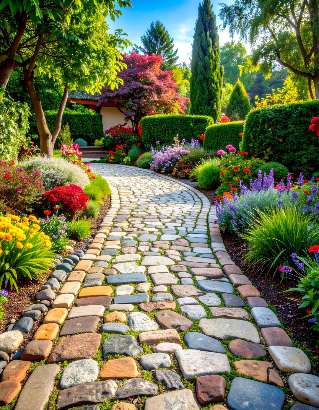 Antique Reclaimed European Cobblestone Character - 24 Cobble Stone Walkway Ideas