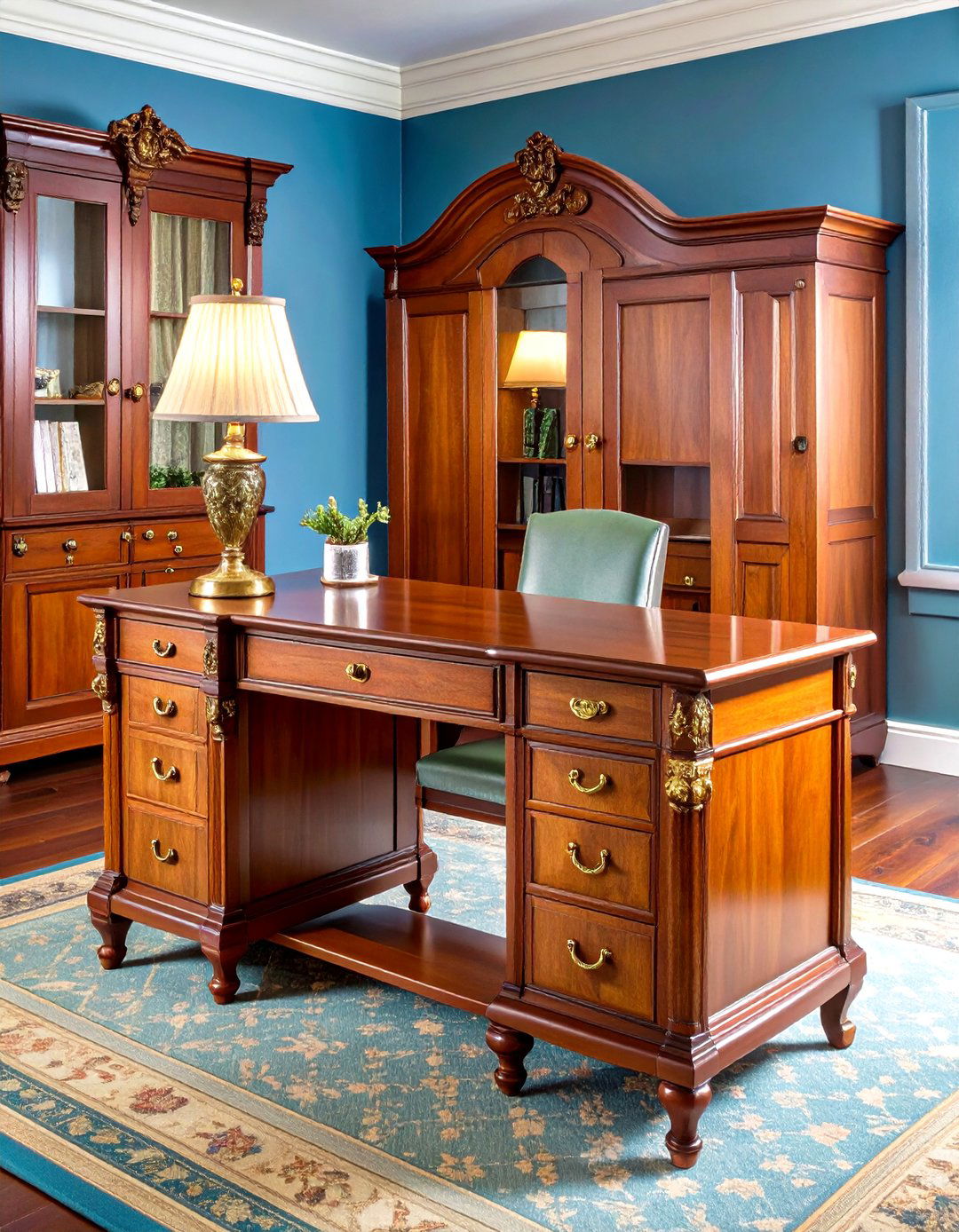 Antique Roll Top Desk with Curved Cover - 24 Desk Ideas
