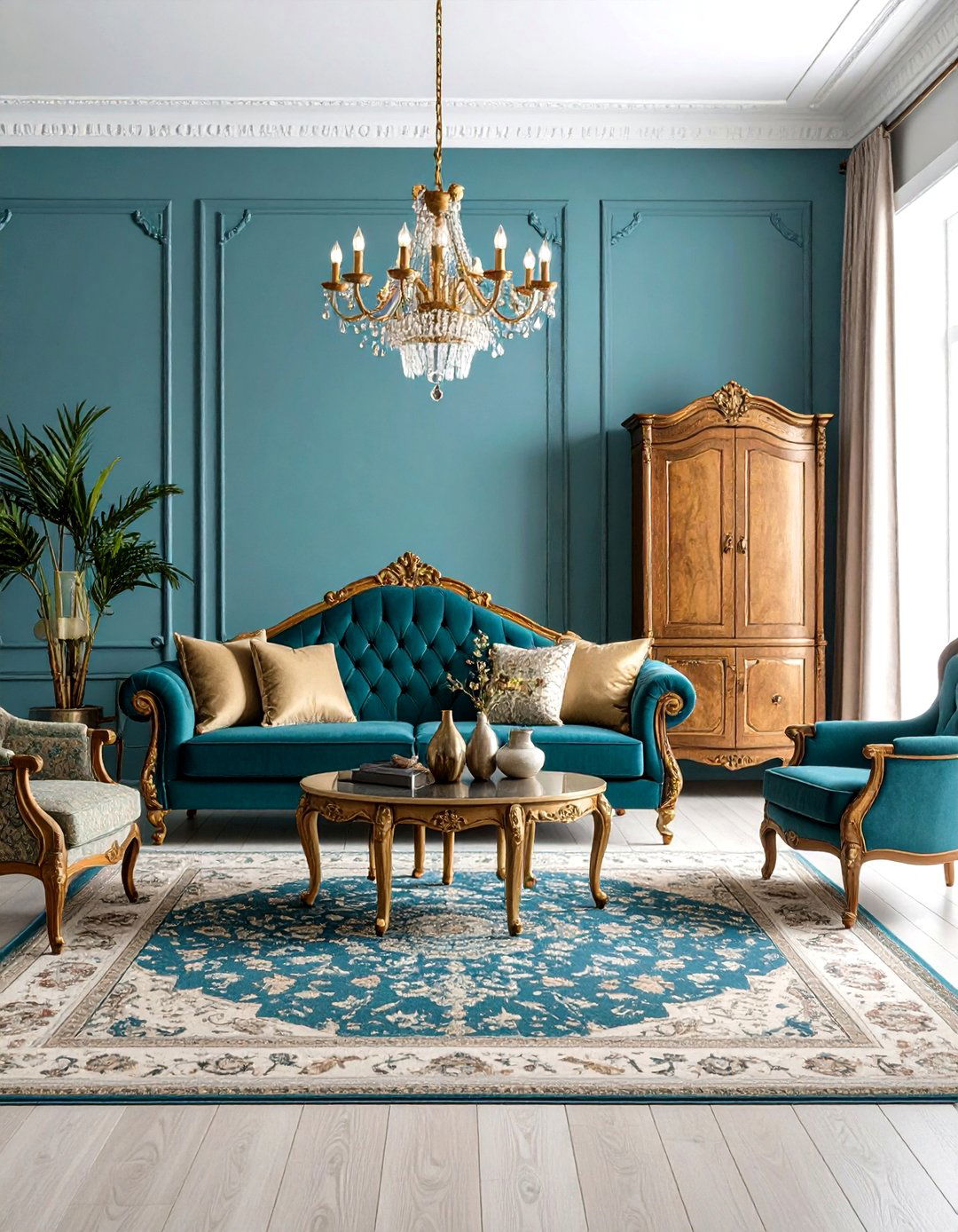 Antique Statement Pieces - 24 Large Living Room Ideas