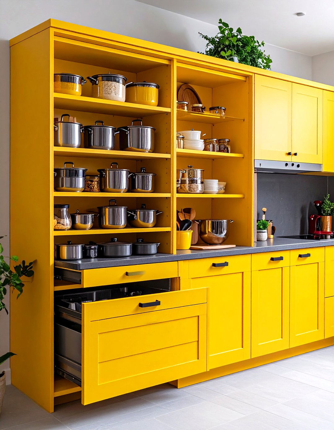 Appliance Garage Storage - 24 Pots and Pans Storage Ideas
