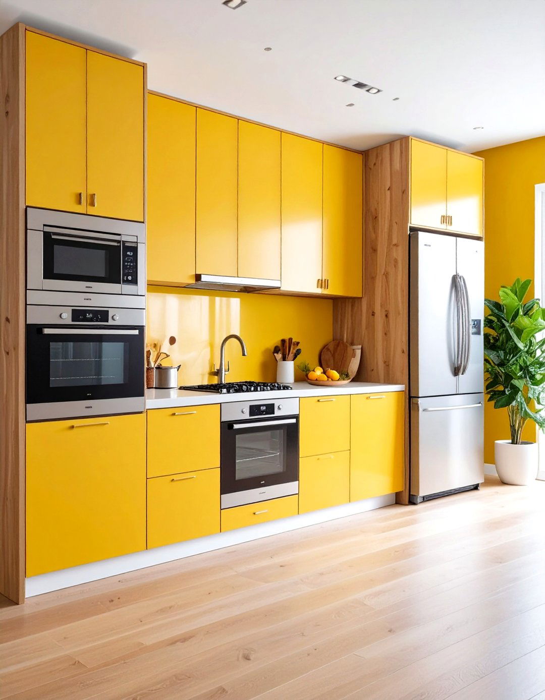 Appliance Integration Kitchen - 24 Kitchens With Light Wood Cabinets