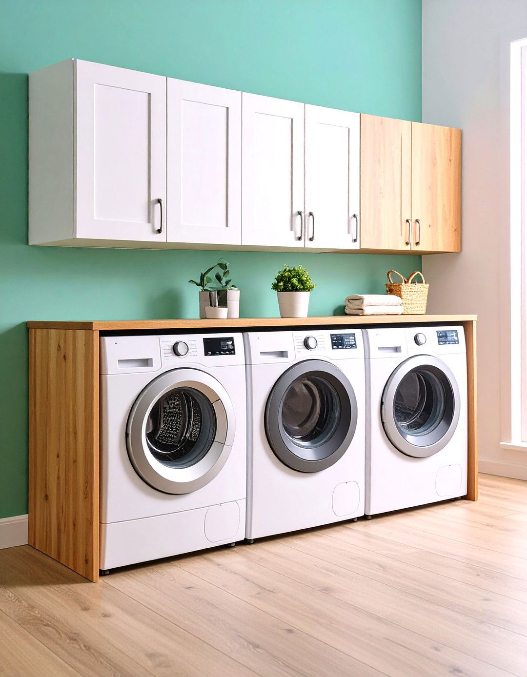 Appliance Integration Panels - 24 Laundry Room Storage Ideas