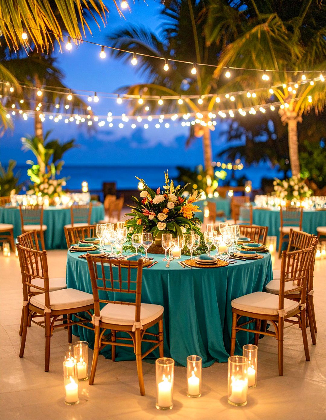 Aqua Blue Tropical Wedding Theme - 24 Blue Wedding Theme Ideas