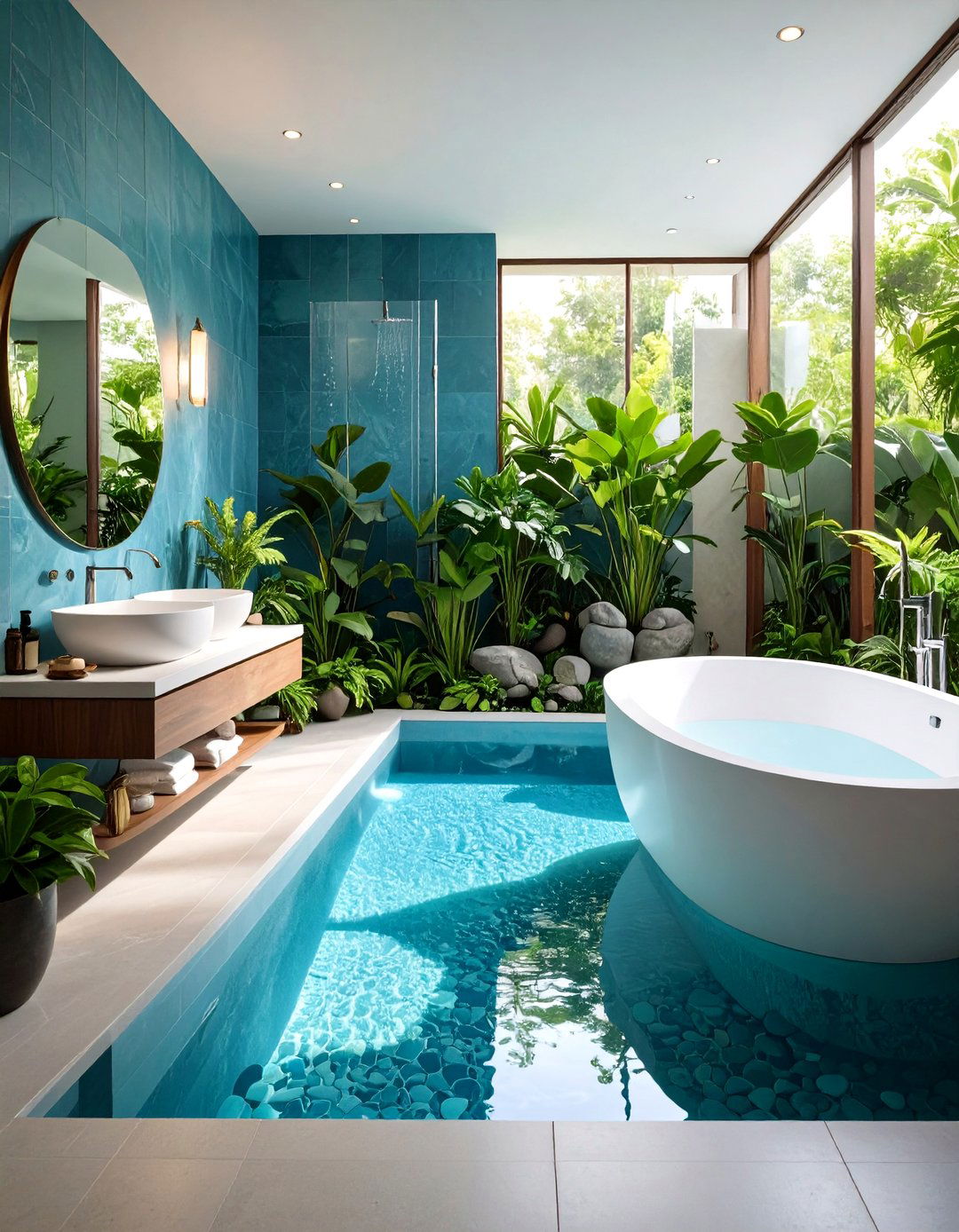 Aquatic Plant Sanctuary - 24 Greenhouse Bathroom Ideas