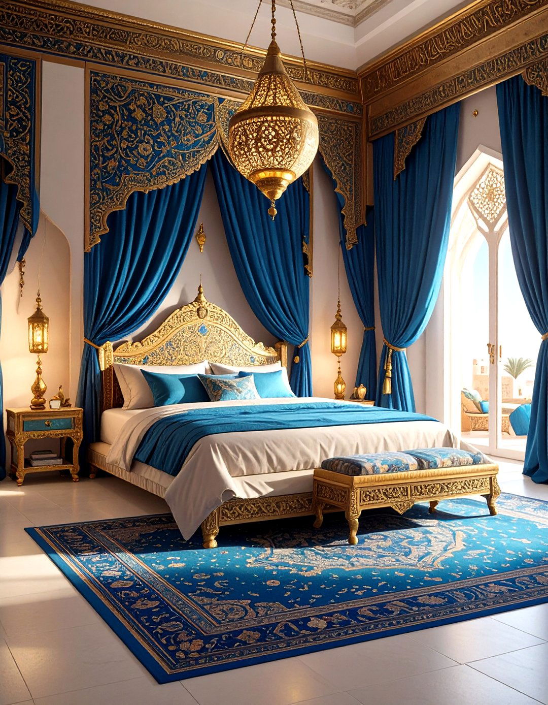 Arabian Nights Desert Palace Bedroom - 24 Fantasy Bedroom Ideas